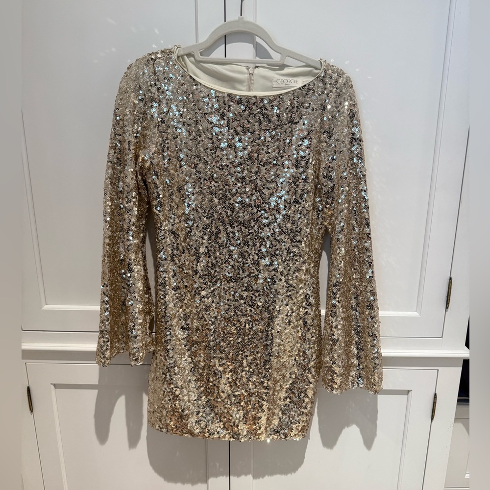 Gold Sequin Dress